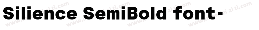 Silience SemiBold font字体转换